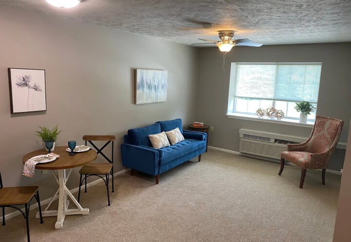Living Room Area inside Senior Assisted Living Apartment Living Room Area inside Senior Assisted Living Apartment