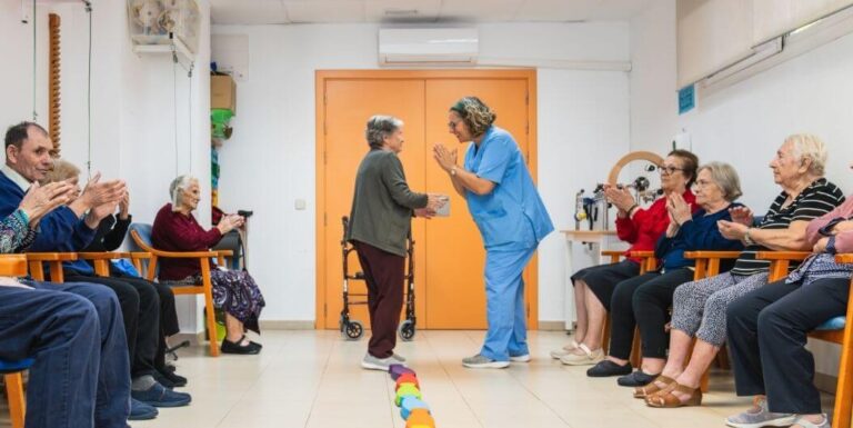 Residents Having An Activity in Assisted Living Community